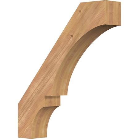 5 1/2"W x 28"D x 32"H Balboa Smooth Knee Brace, Western Red Cedar